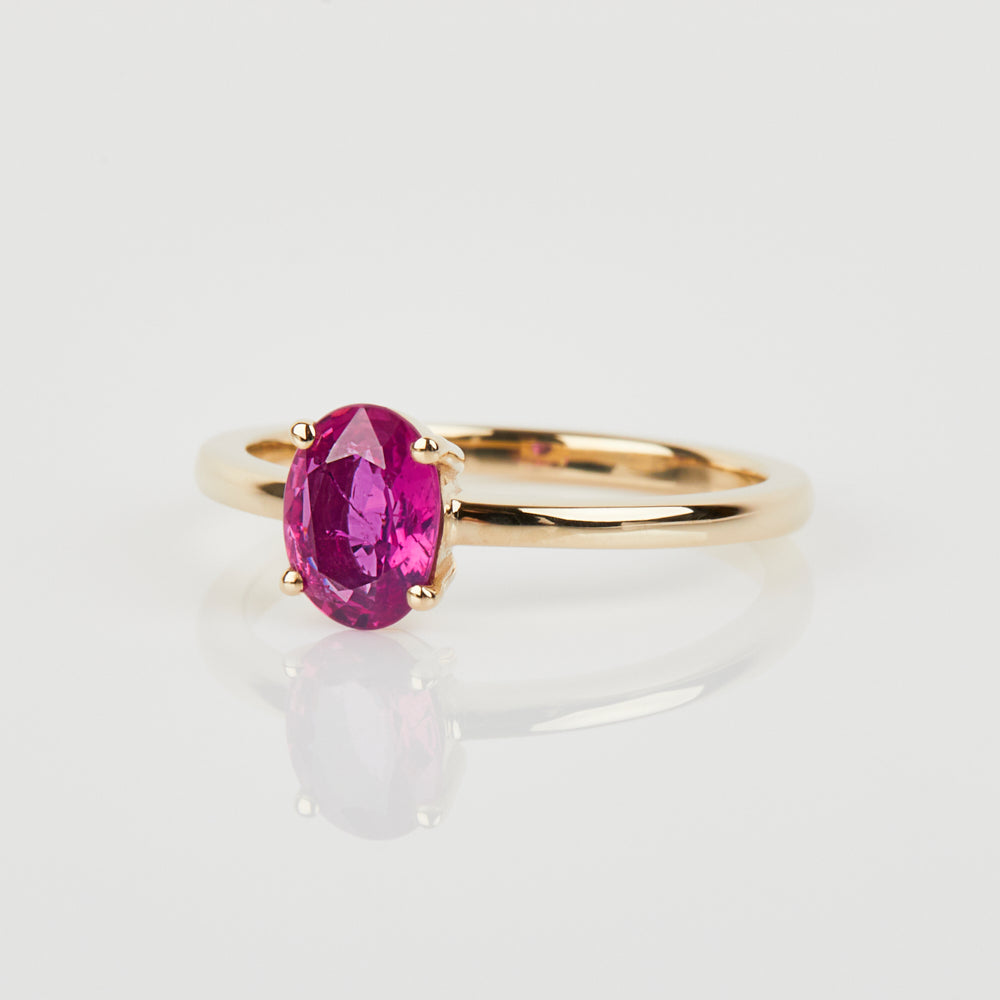 Coloured Gemstone Yellow Gold Ring