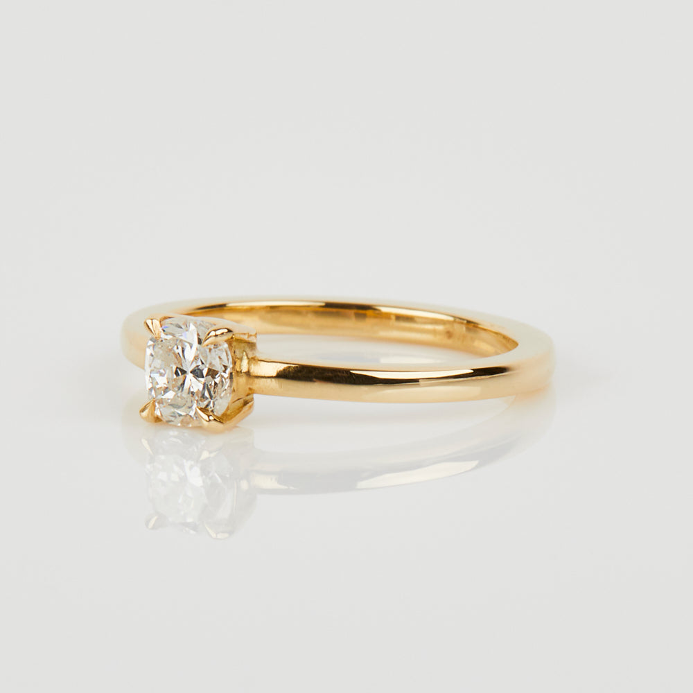 0.52ct Salt and Pepper Diamond Ring