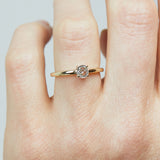 0.52ct Salt and Pepper Diamond Ring