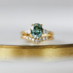 Coloured gemstone engagement rings