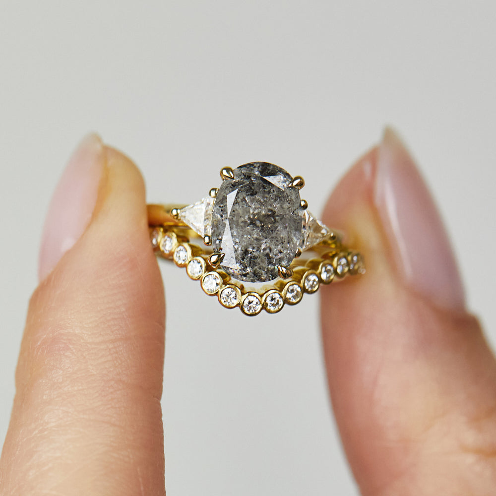 18ct yellow gold diamond wedding ring women