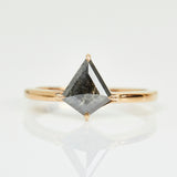 1.20ct Kite Salt and Pepper Diamond, Juno Setting