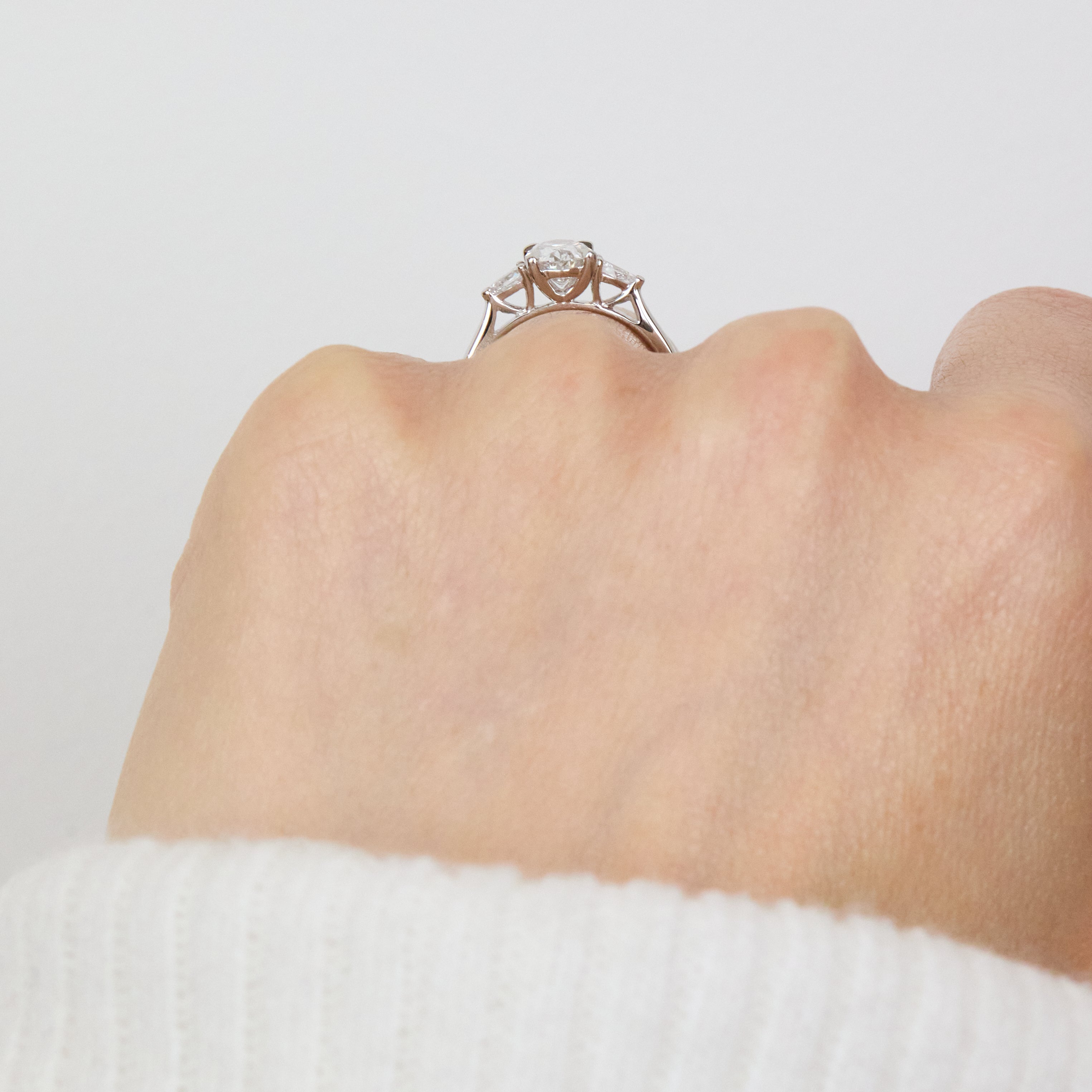Oval Lab Grown Diamond Engagement Ring UK