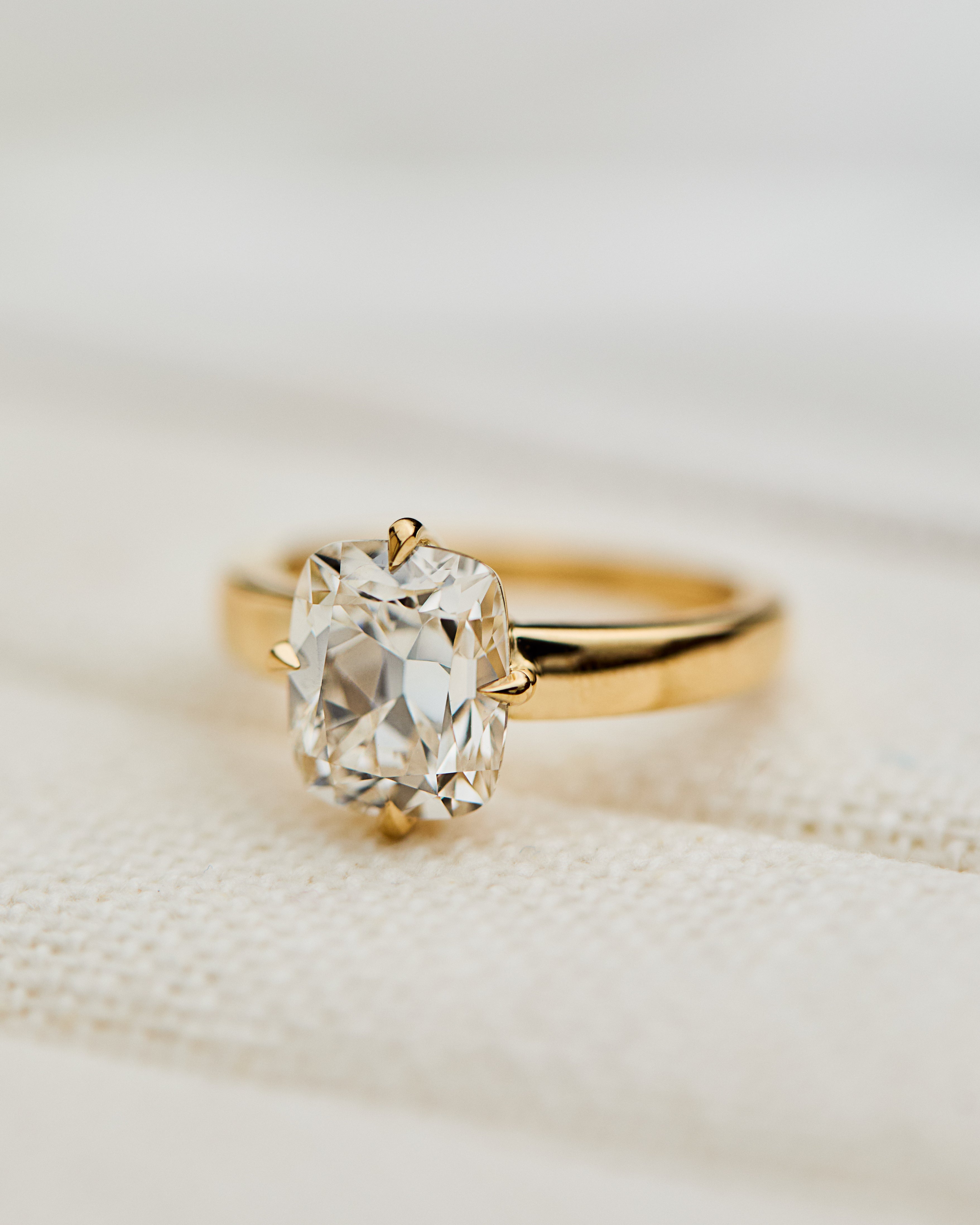 3ct Elongated Cushion Lab Grown Diamond Engagement Ring