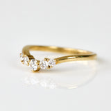 18ct yellow gold diamond wedding ring women