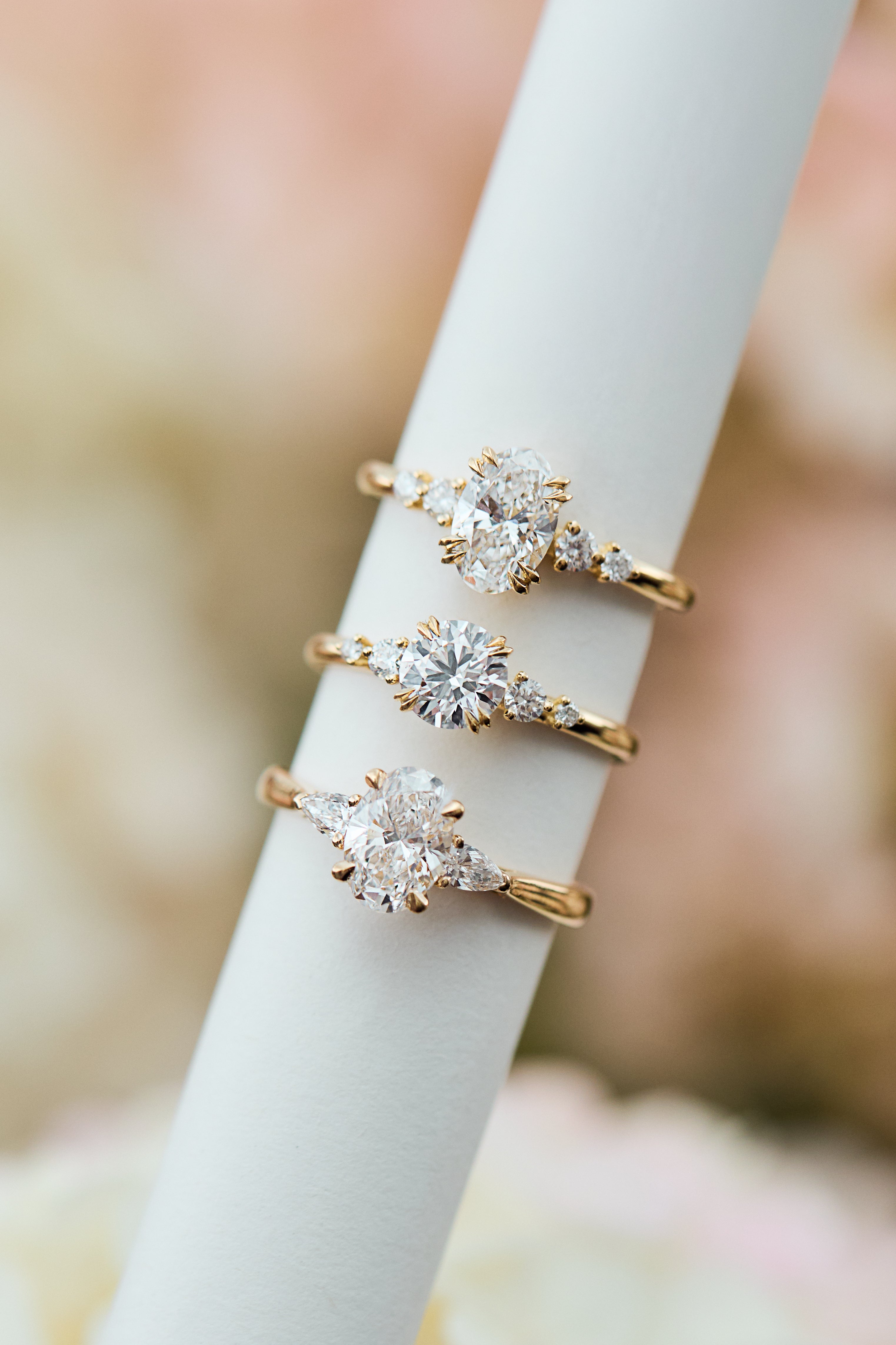 18ct Yellow Gold Oval Lab Grown Diamond Engagement Ring