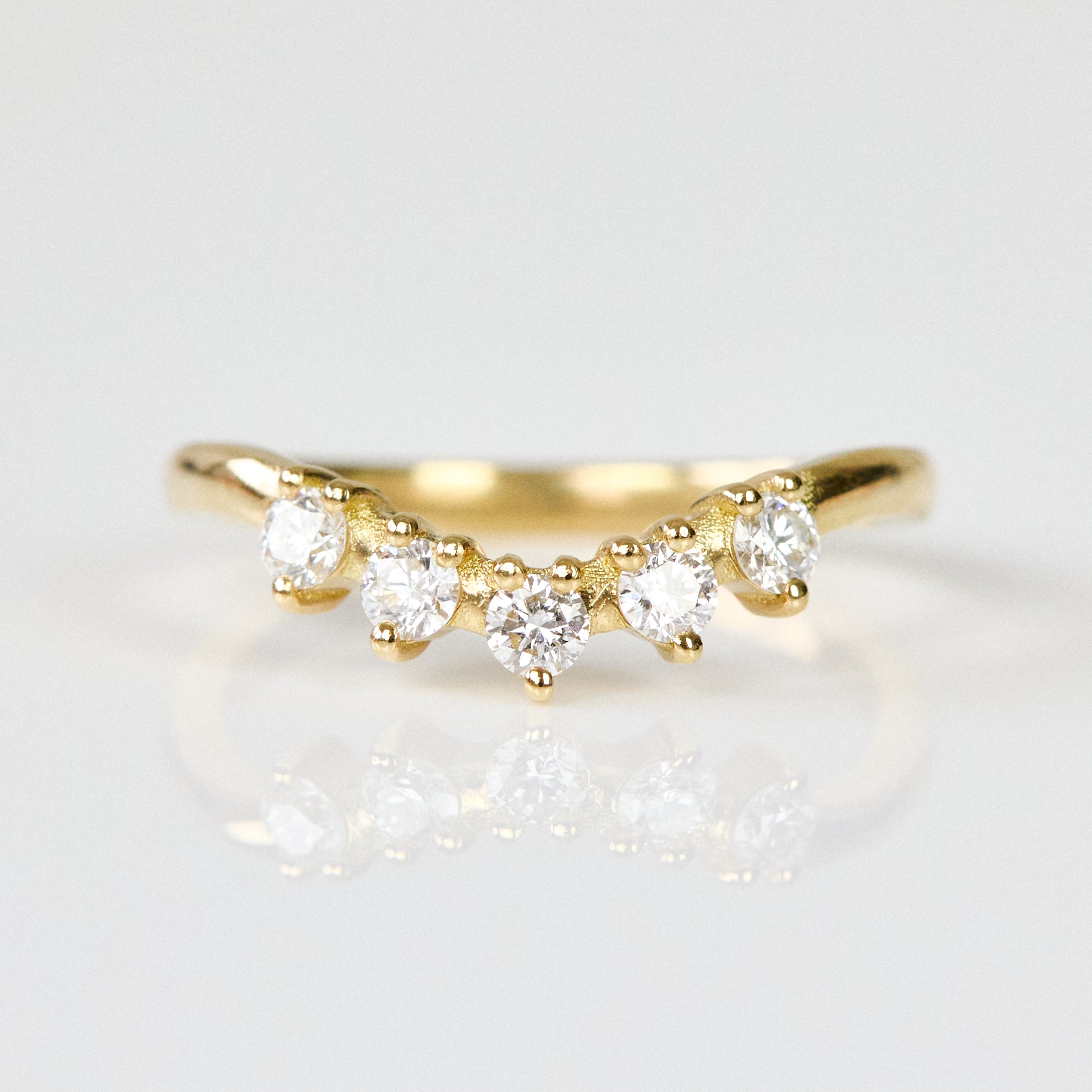 18ct yellow gold diamond wedding ring women