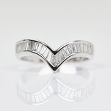 18ct white gold diamond wedding ring women