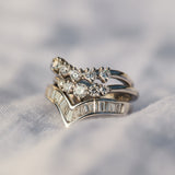Diamond Wishbone Wedding Band