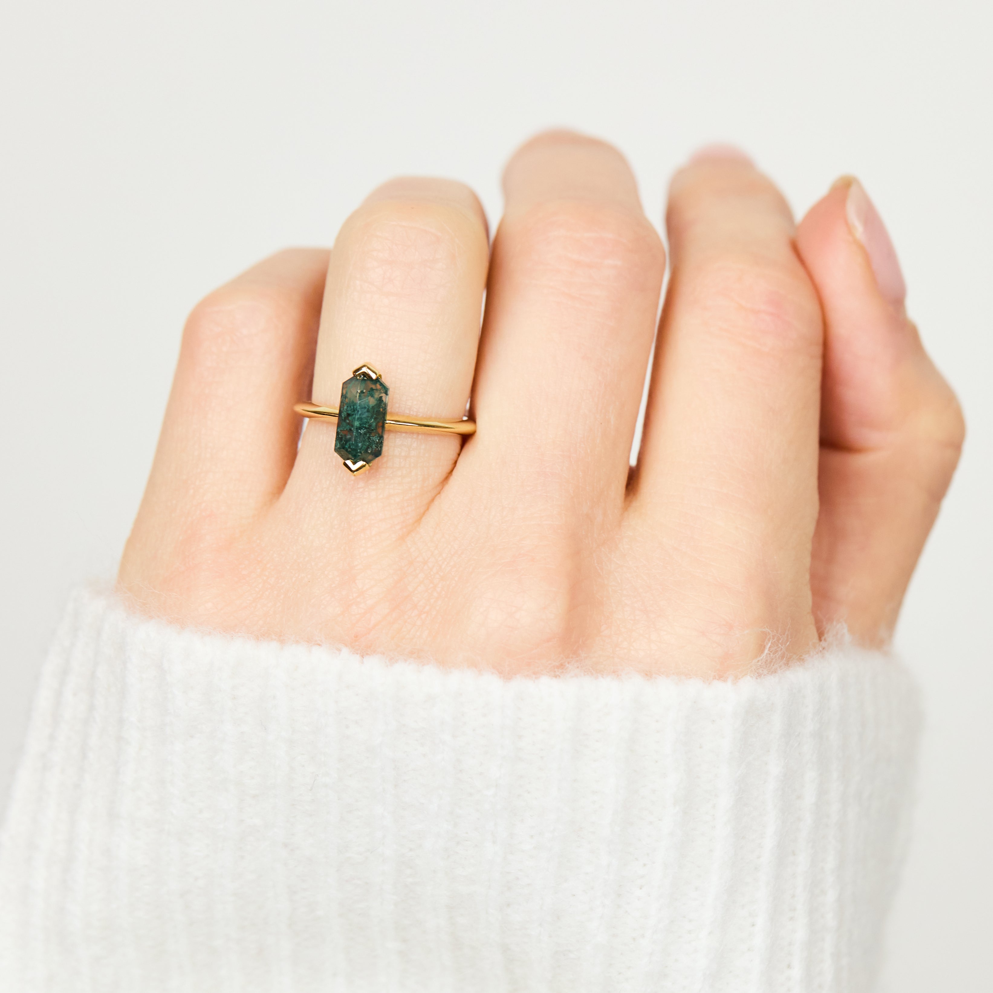 Coloured gemstone engagement rings