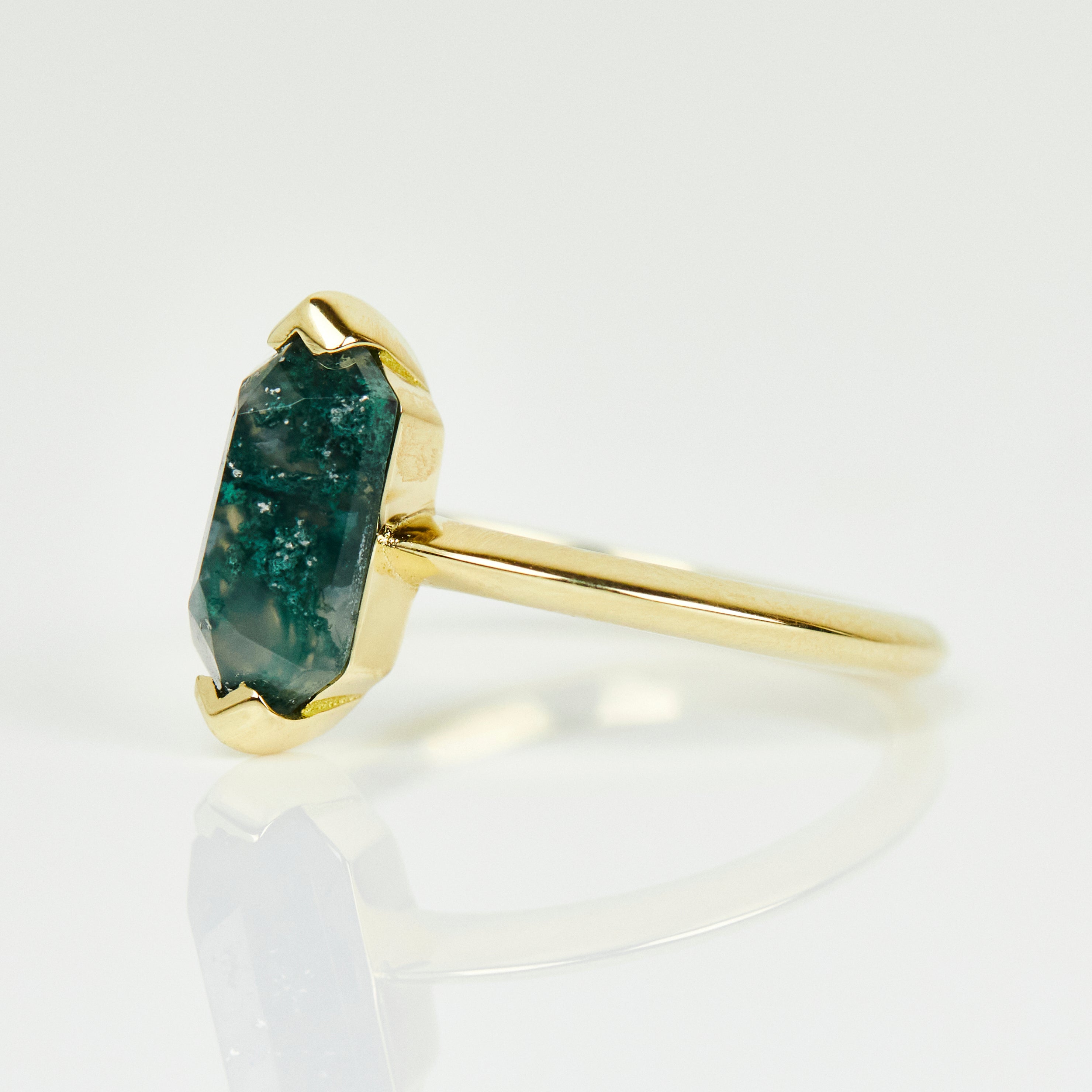 Coloured gemstone engagement rings