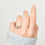 Salt and pepper engagement ring