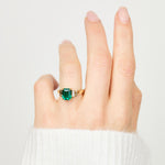 Coloured gemstone engagement rings