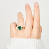 Coloured gemstone engagement rings