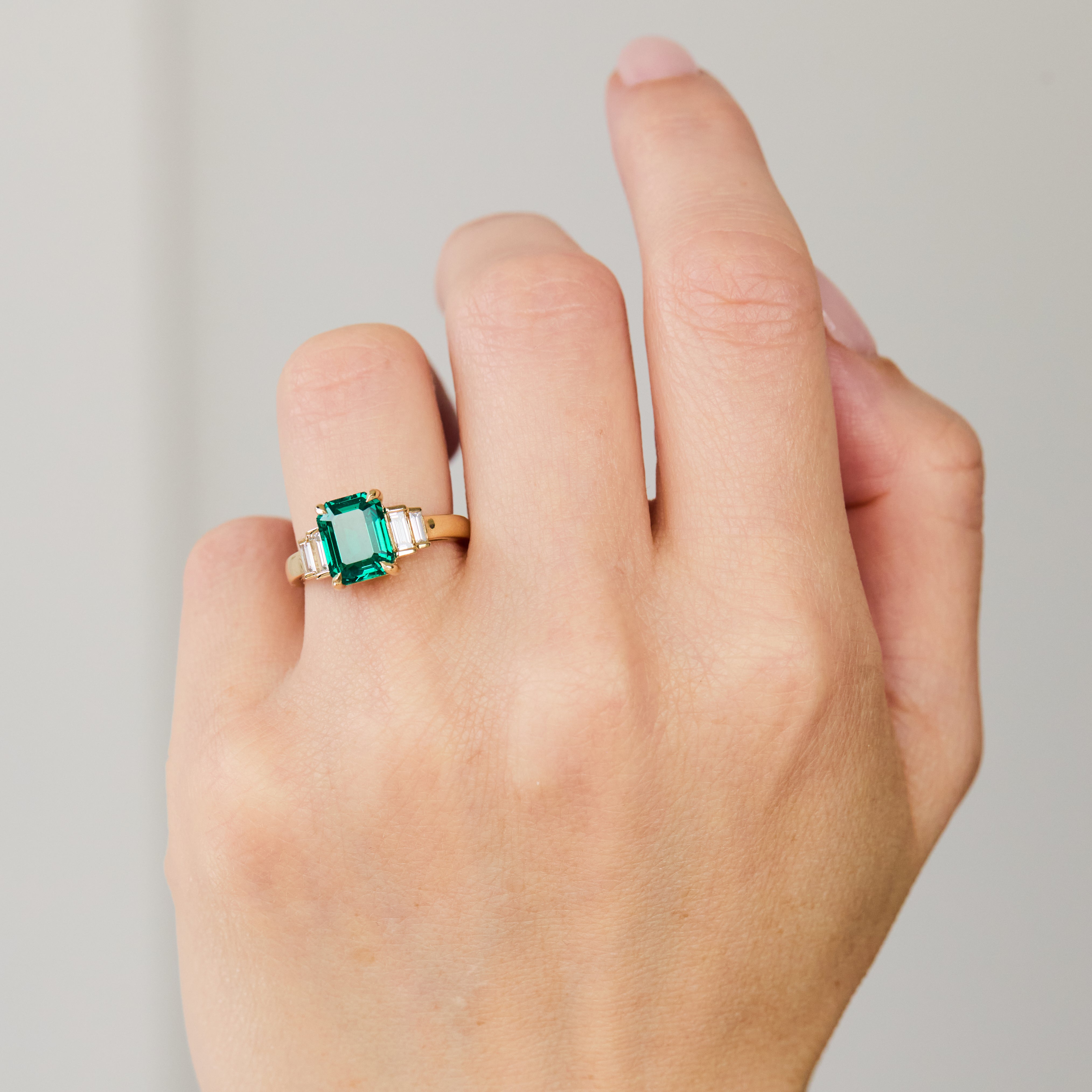 Coloured gemstone engagement rings