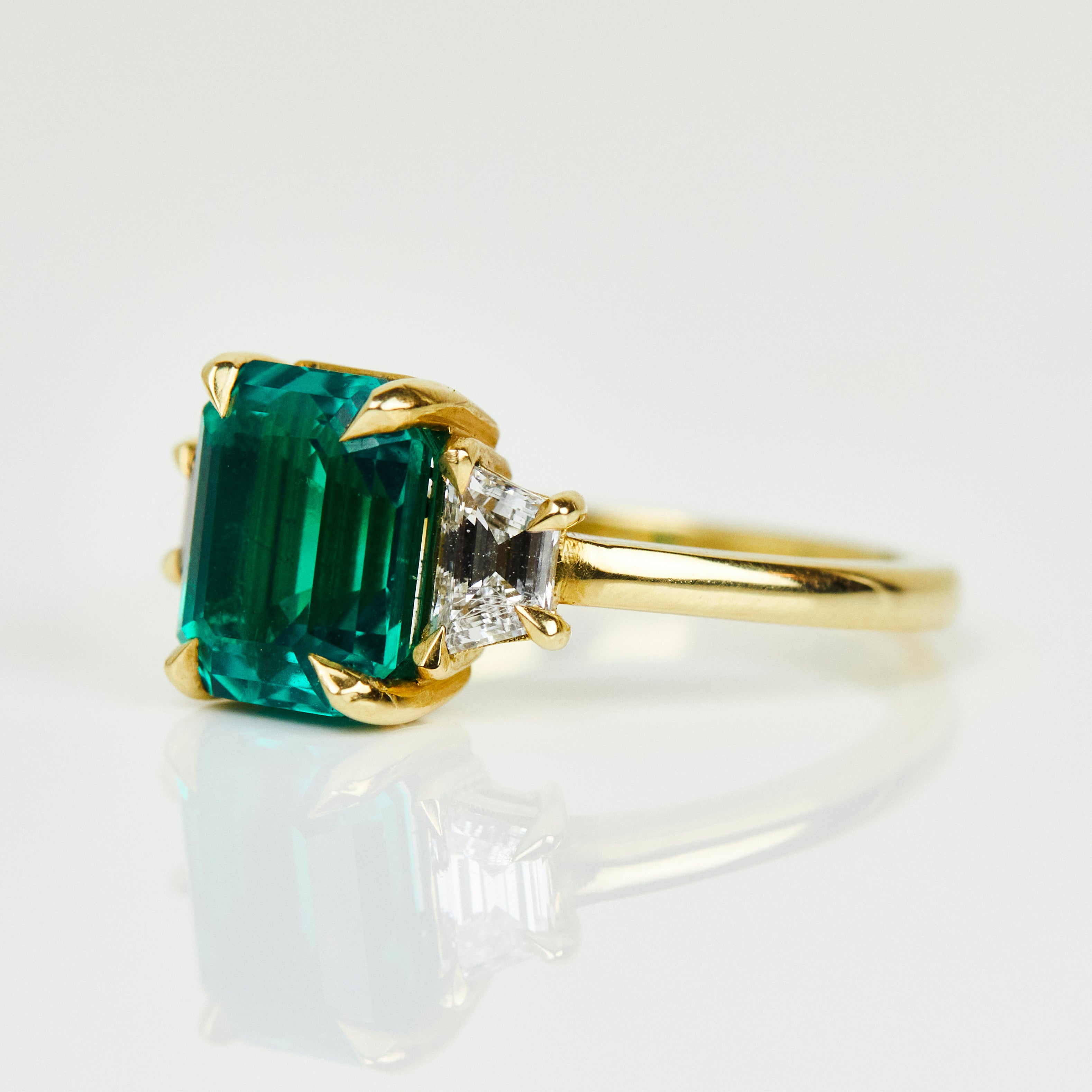 Coloured gemstone engagement rings
