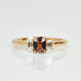 Coloured gemstone engagement rings