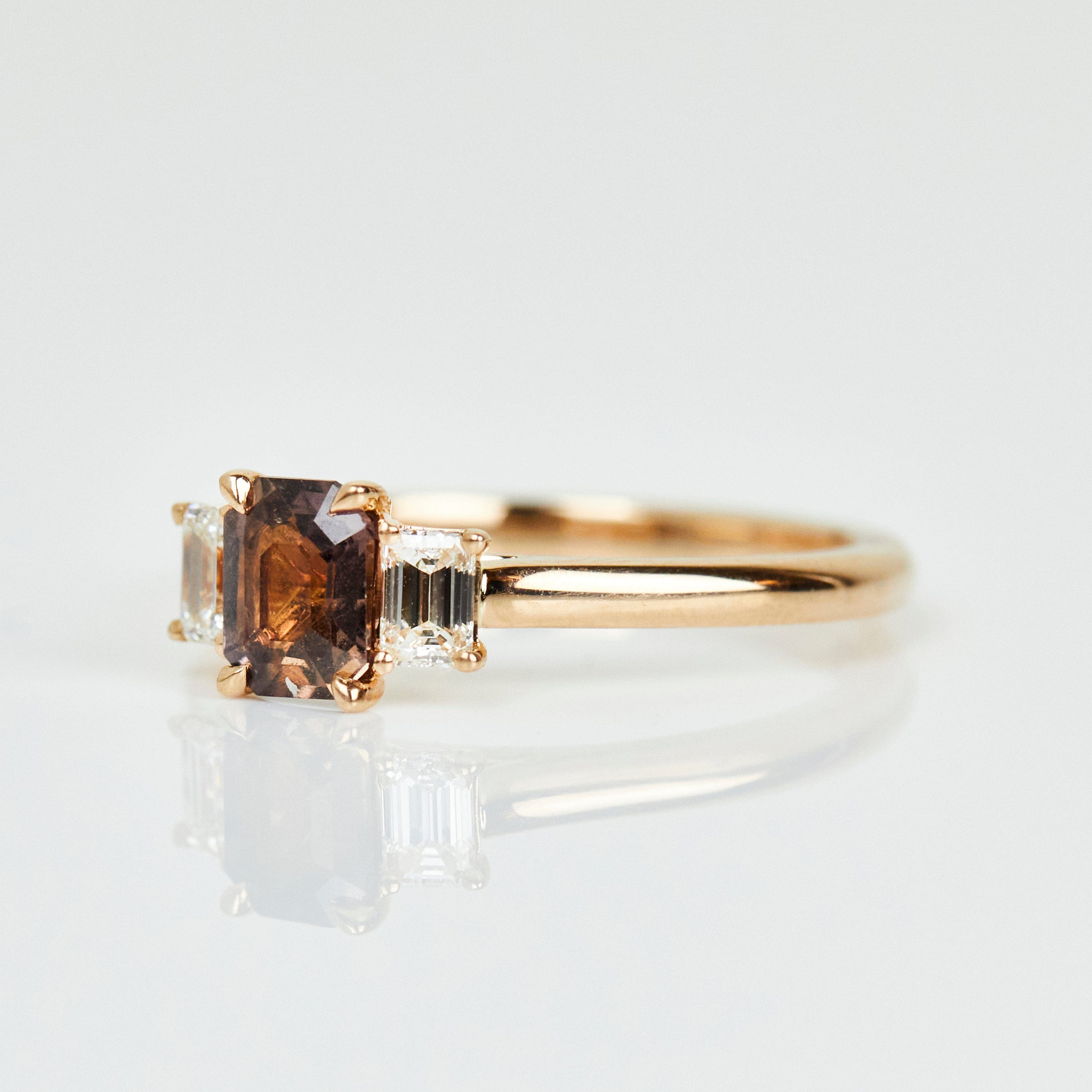 Coloured gemstone engagement rings