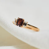Coloured gemstone engagement rings