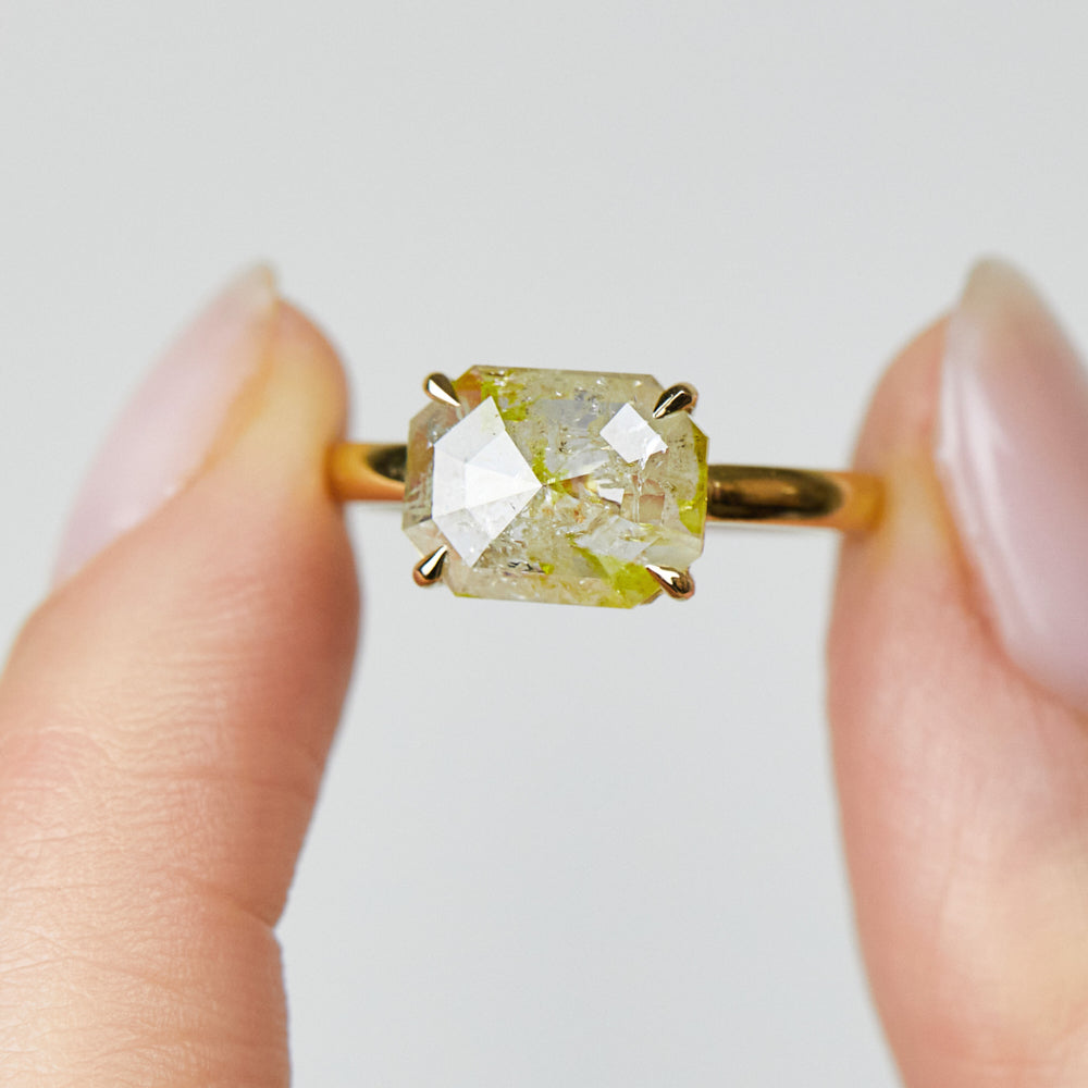 Coloured gemstone engagement rings