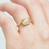 Coloured gemstone engagement rings