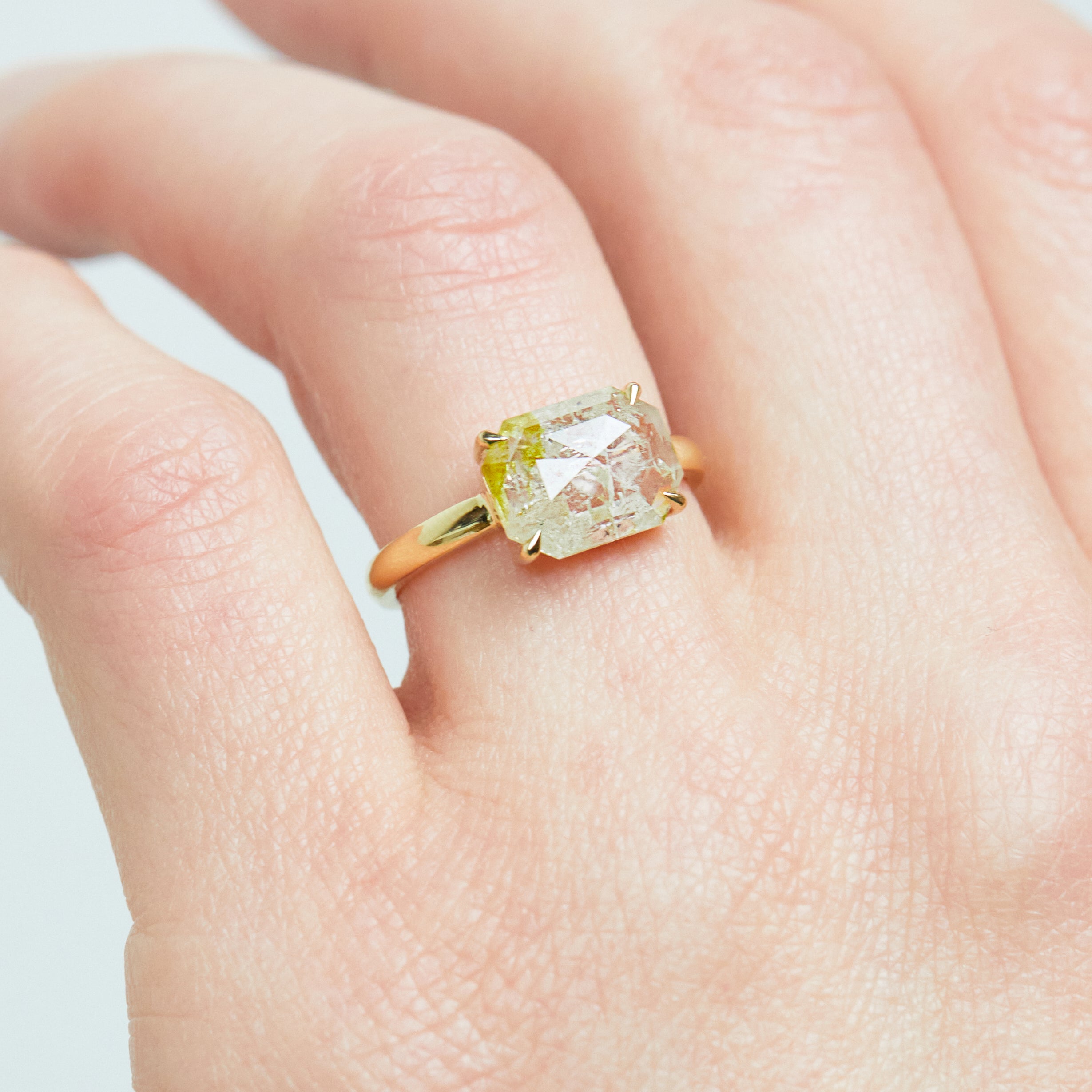 Coloured gemstone engagement rings