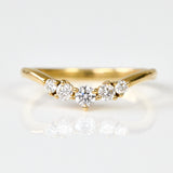18ct yellow gold diamond wedding ring women