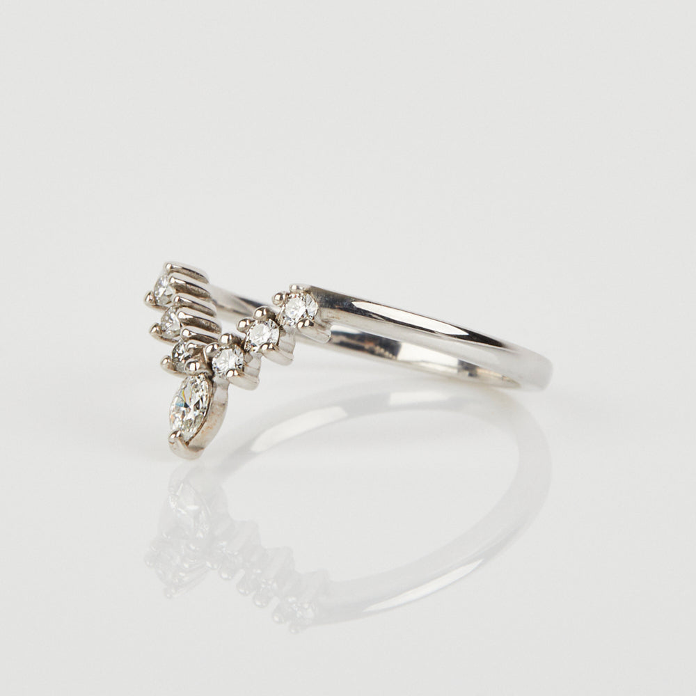 Platinum diamond wedding ring women