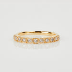 18ct yellow gold diamond wedding ring women