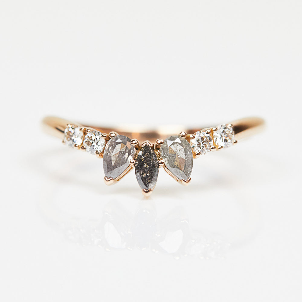18ct rose gold diamond wedding ring women