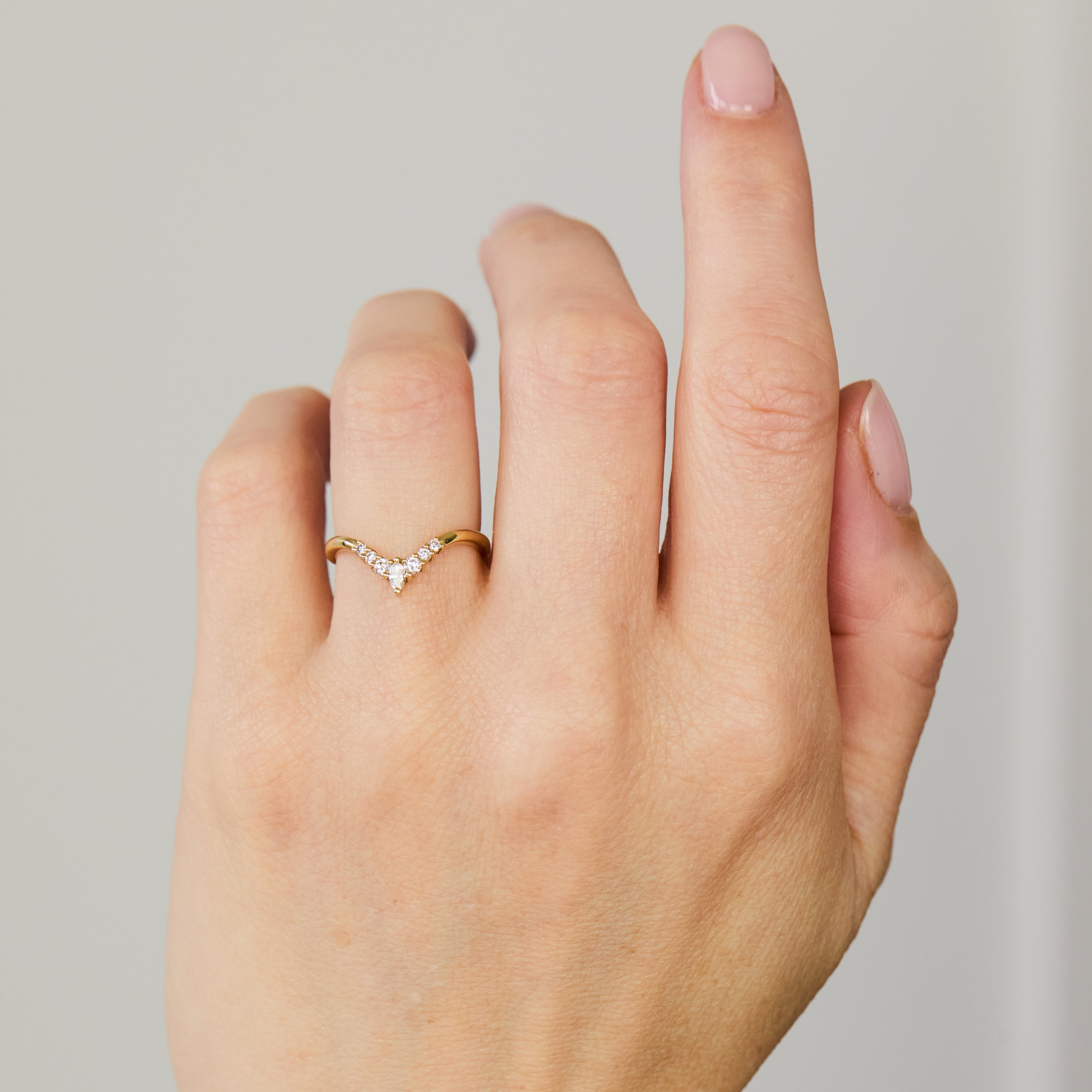 18ct yellow gold diamond wedding ring women