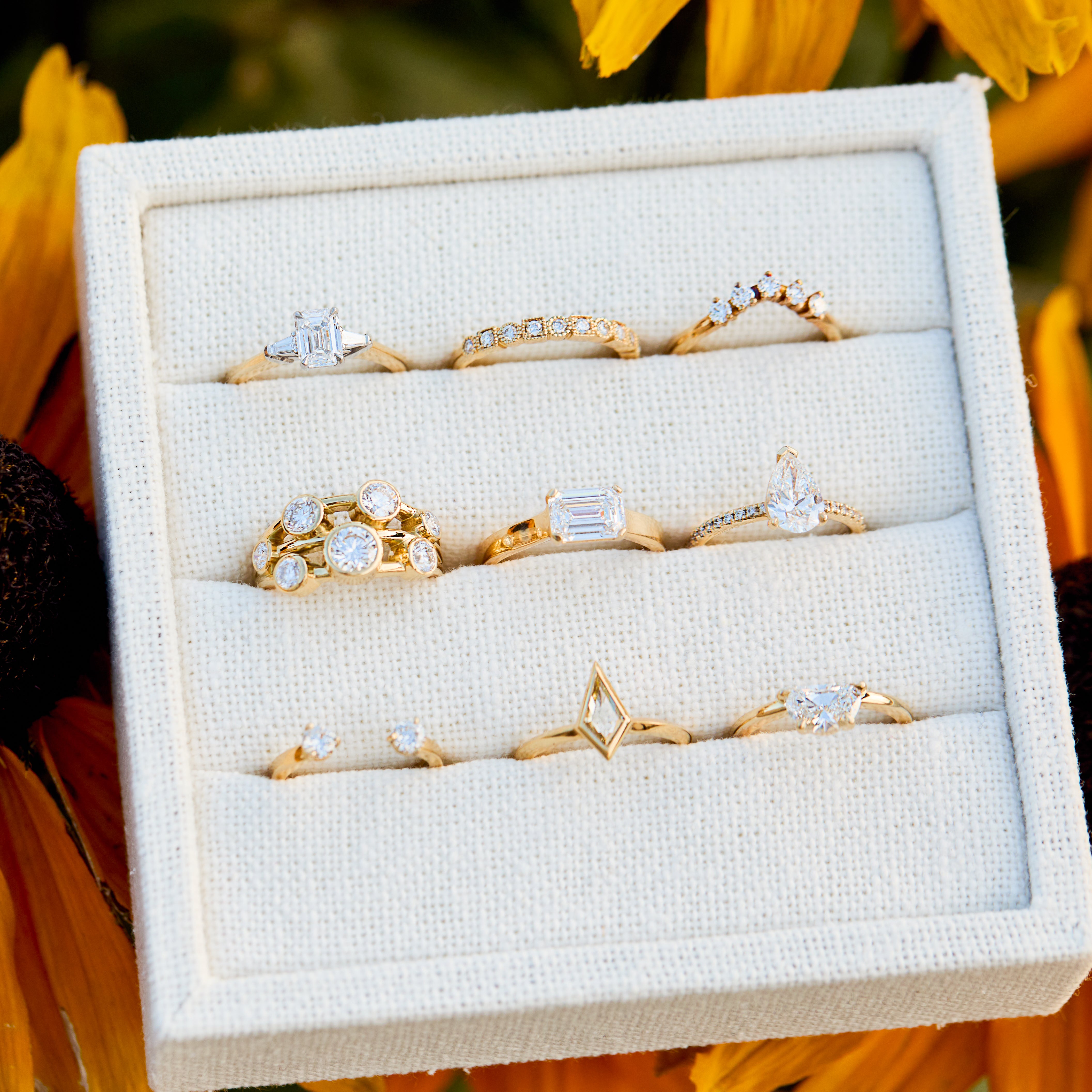 bespoke rings 18ct yellow gold