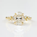 Lab-Grown Oval Diamond Yellow Gold Engagement Ring