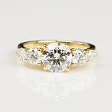 18ct Yellow Gold Round Lab Grown Diamond Engagement Ring