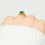 Coloured gemstone engagement rings