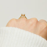 Pear Shape Lab Grown Diamond Engagement Ring, Juno Setting