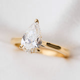 Pear Shape Lab Grown Diamond Engagement Ring, Juno Setting