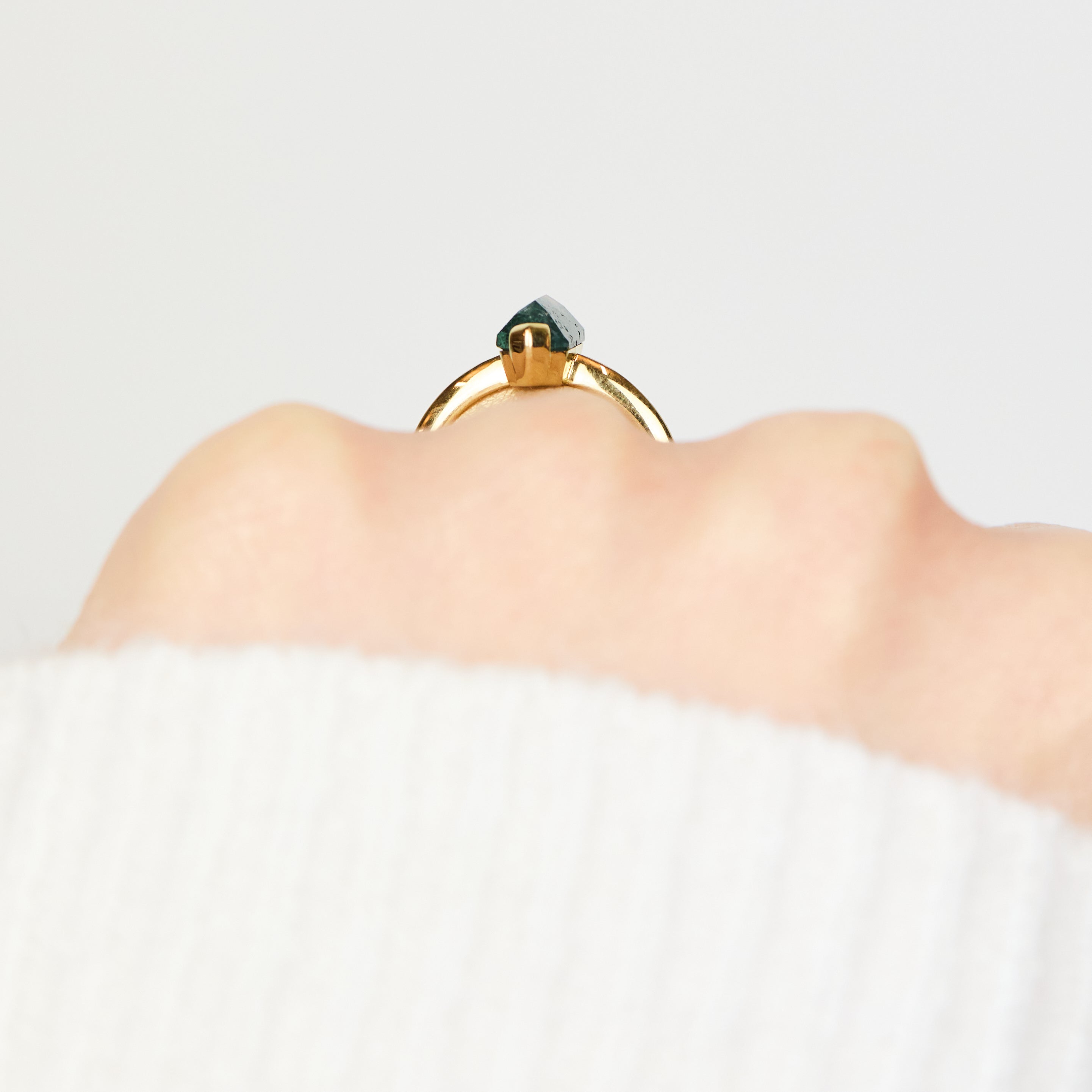 Coloured gemstone engagement rings