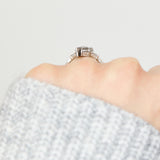 Salt and pepper engagement ring