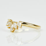 18ct yellow gold diamond wedding ring women
