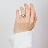 Pear Shape Diamond Engagement Ring, Juno Setting