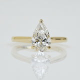 Pear Shape Lab Grown Diamond Engagement Ring, Juno Setting