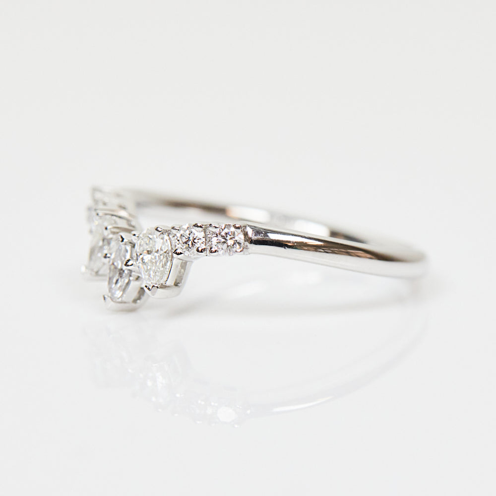 Platinum diamond wedding ring women