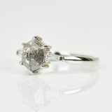 Salt and pepper engagement ring