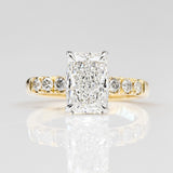 Radiant Lab Grown Engagement Ring