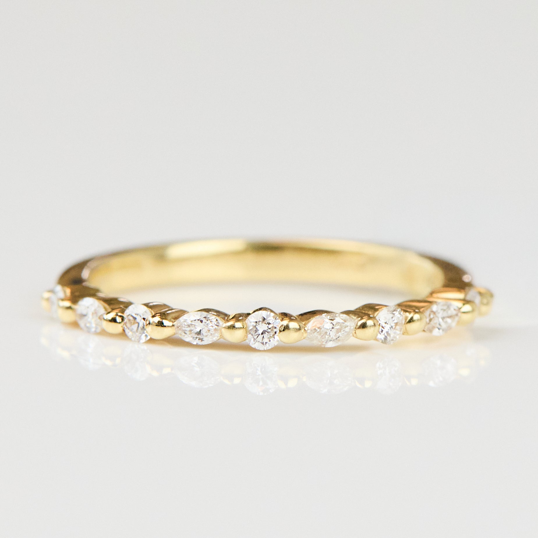 18ct yellow gold diamond wedding ring women