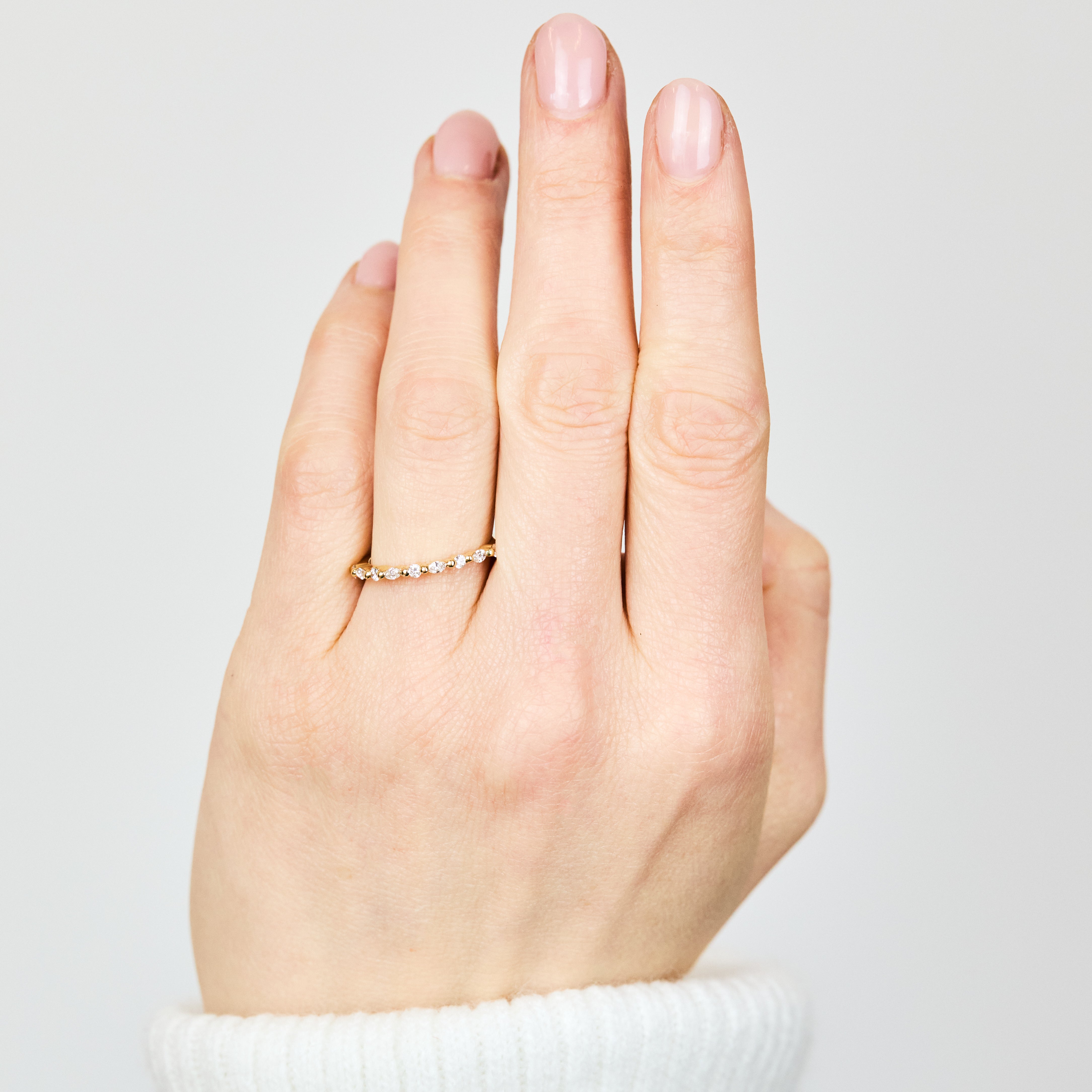 18ct yellow gold diamond wedding ring women