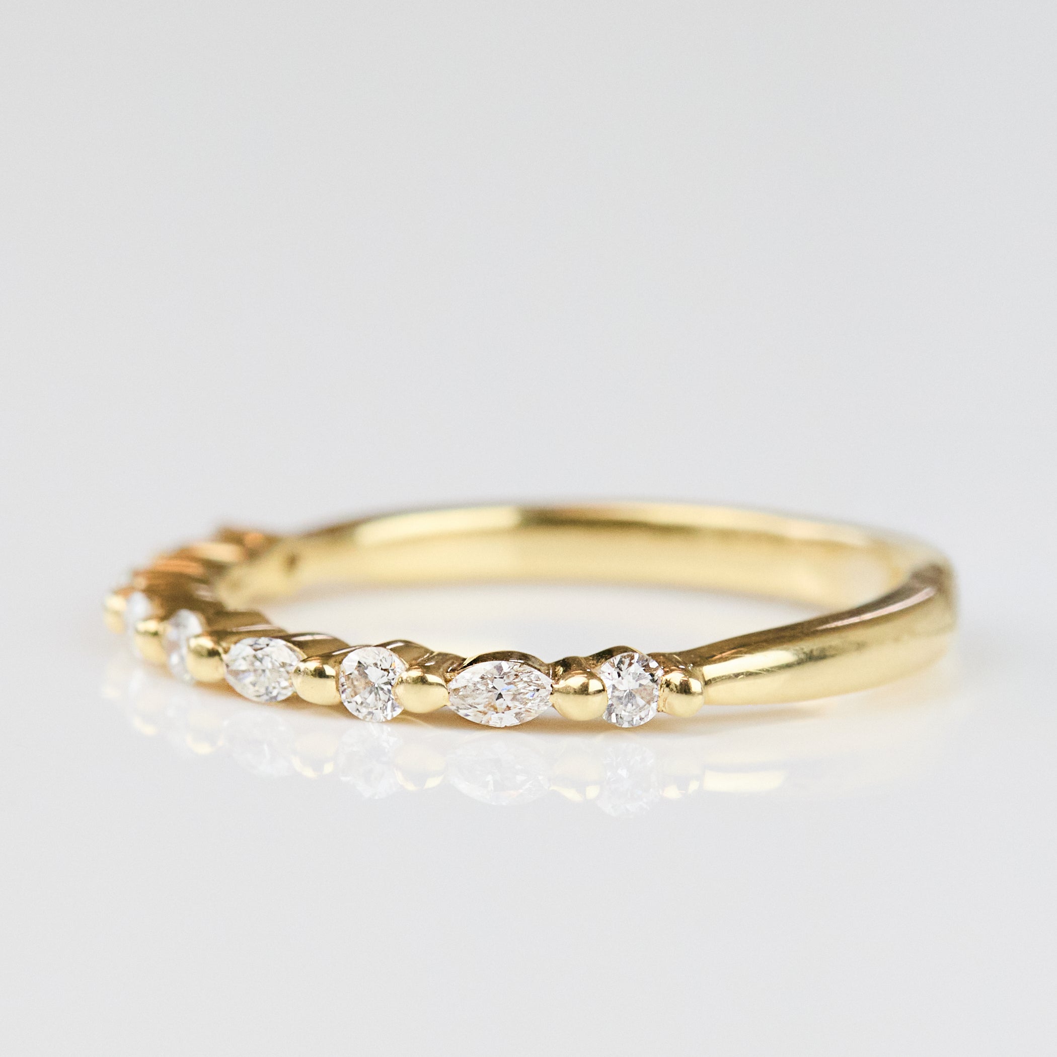 18ct yellow gold diamond wedding ring women