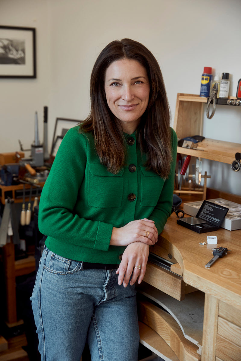 Sophia Perez in Jewellery Studio London Hatton Garden