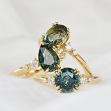 Green Sapphire Engagement Rings